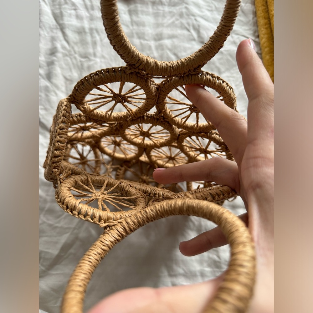 ❌ SOLD - Straw Small Lemon Bag - Picture 2 of 4
